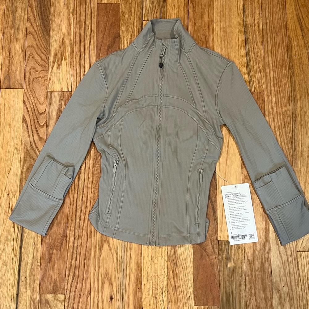 Lululemon Define Cropped Jacket Ribbed Nulu